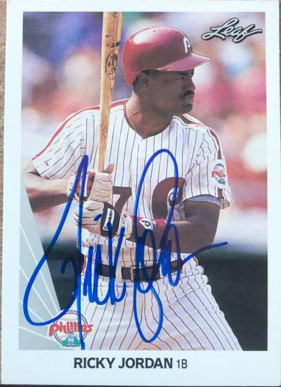 Ricky Jordan Autographed 1990 Leaf #236