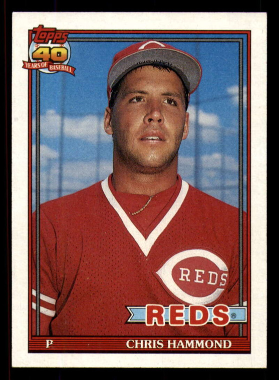 1991 Topps #258 Chris Hammond VG Cincinnati Reds 