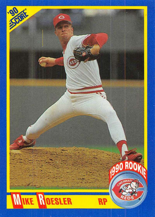 1990 Score #648 Mike Roesler VG RC Rookie Cincinnati Reds 