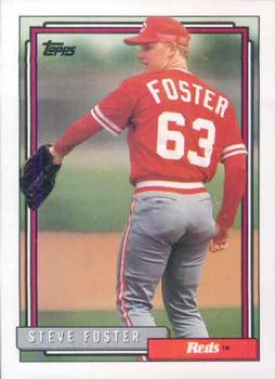 1992 Topps #528 Steve Foster VG RC Rookie Cincinnati Reds 