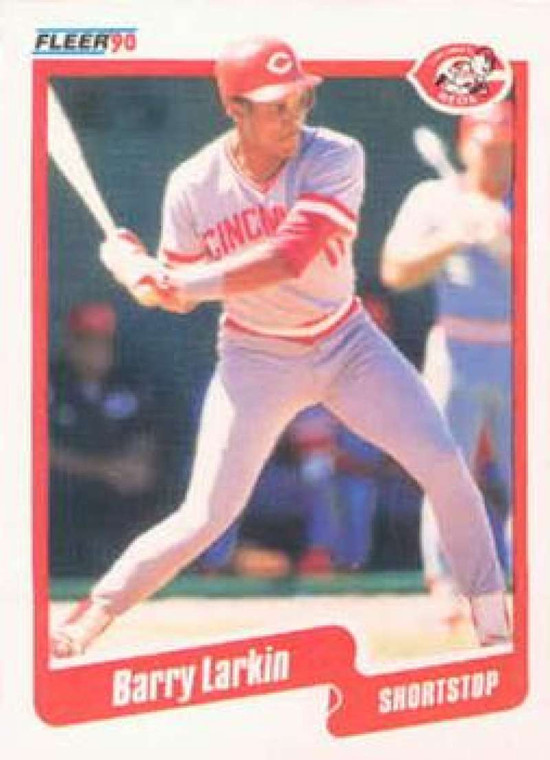 1990 Fleer #423 Barry Larkin VG Cincinnati Reds 