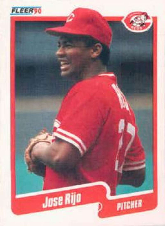 1990 Fleer #430 Jose Rijo VG Cincinnati Reds 