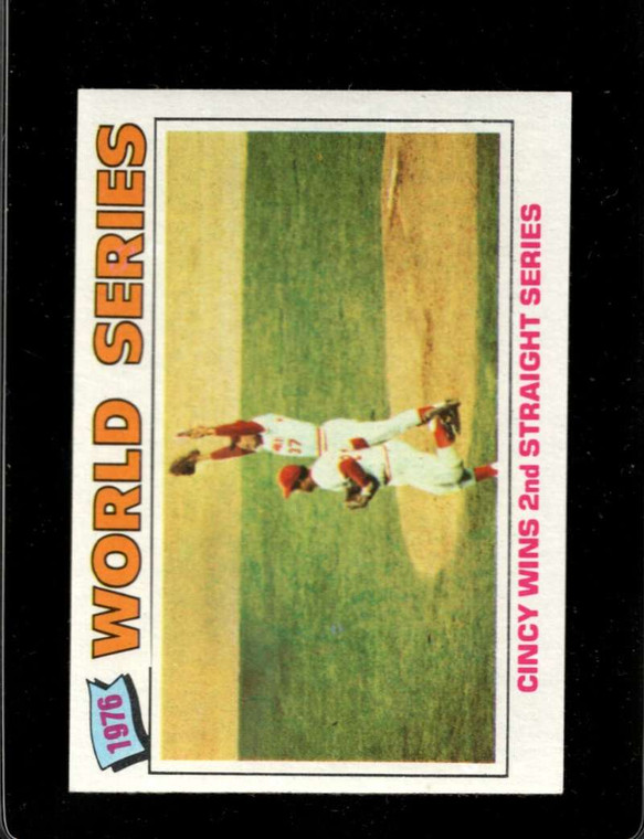 SOLD 86596 1977 Topps #413 World Series Summary VG Cincinnati Reds 