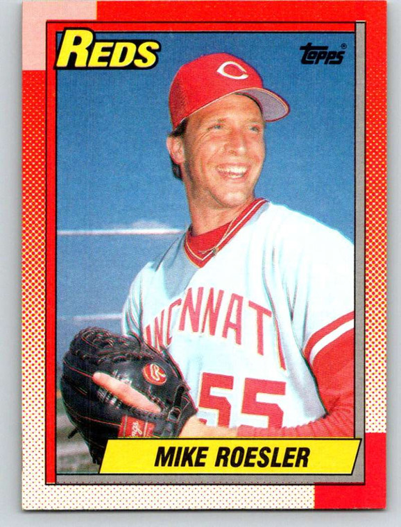 1990 Topps #203 Mike Roesler VG RC Rookie Cincinnati Reds 
