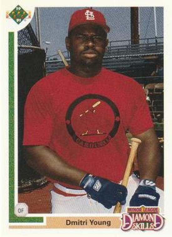 1991 Upper Deck Final Edition #7F Dmitri Young NM-MT RC Rookie St. Louis Cardinals 