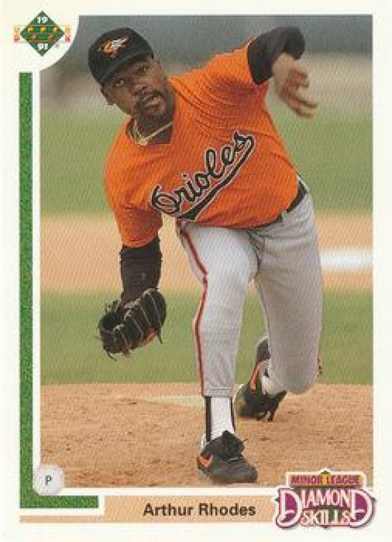 SOLD 86856 1991 Upper Deck Final Edition #13F Arthur Rhodes NM-MT RC Rookie Baltimore Orioles 