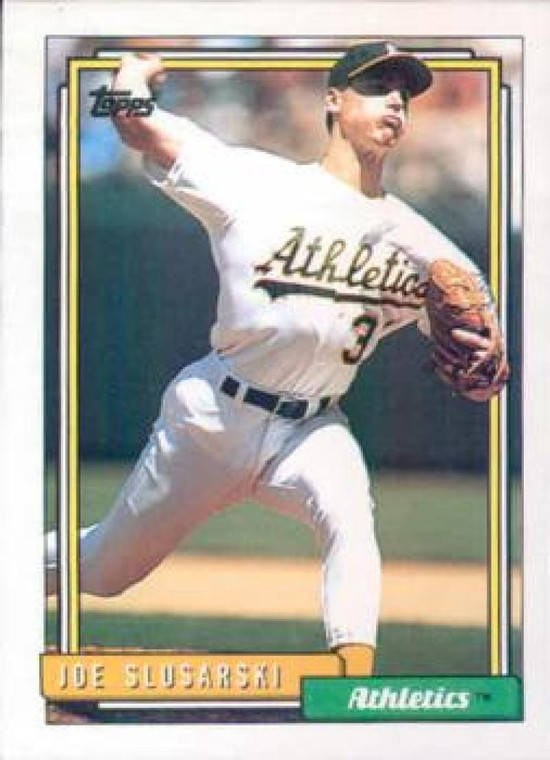 1992 Topps #651 Joe Slusarski VG Oakland Athletics 