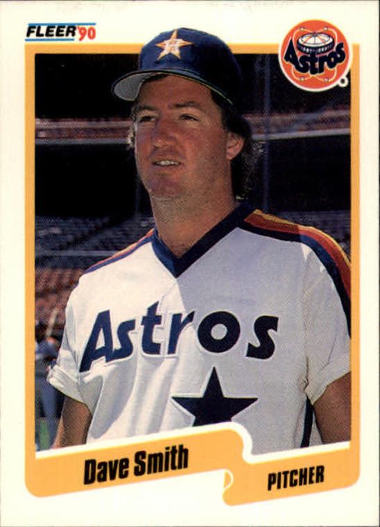 1990 Fleer #238 Dave Smith VG Houston Astros 