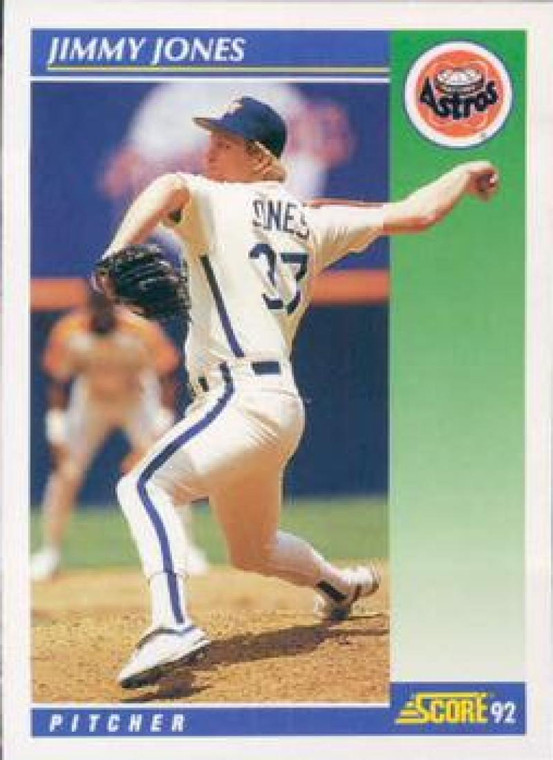 1992 Score #33 Jimmy Jones VG  Houston Astros 