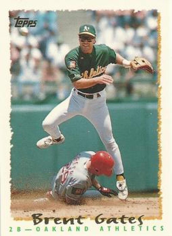 1995 Topps #129 Brent Gates VG  Oakland Athletics 