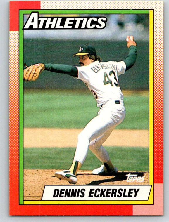 1990 Topps #670 Dennis Eckersley VG Oakland Athletics 