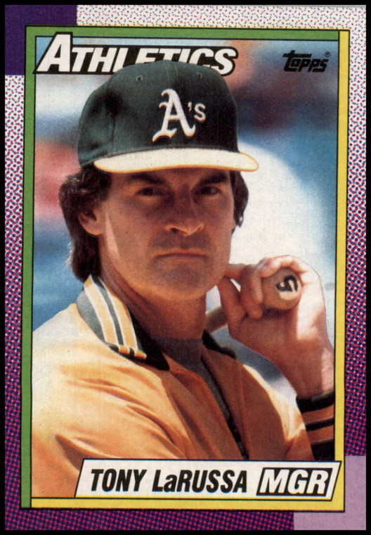 1990 Topps #639 Tony LaRussa MG VG Oakland Athletics 