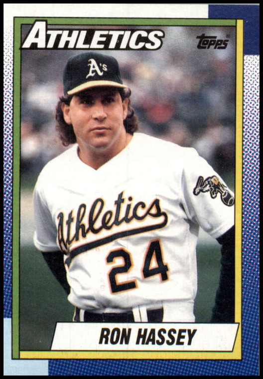 1990 Topps #527 Ron Hassey VG Oakland Athletics 