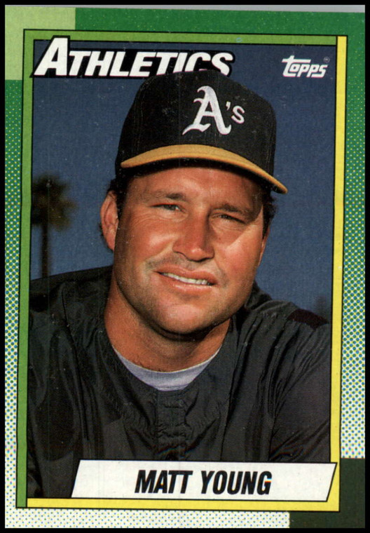 1990 Topps #501 Matt Young VG Oakland Athletics 