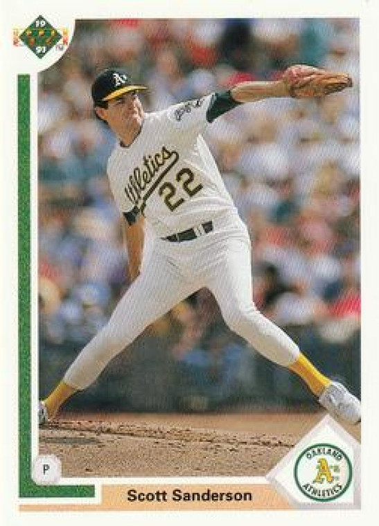 1991 Upper Deck #582 Scott Sanderson VG Oakland Athletics 