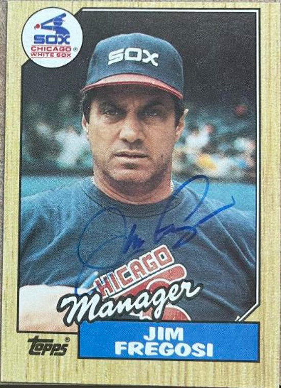 Jim Fregosi Autographed 1987 Topps #318 Chicago White Sox Card
