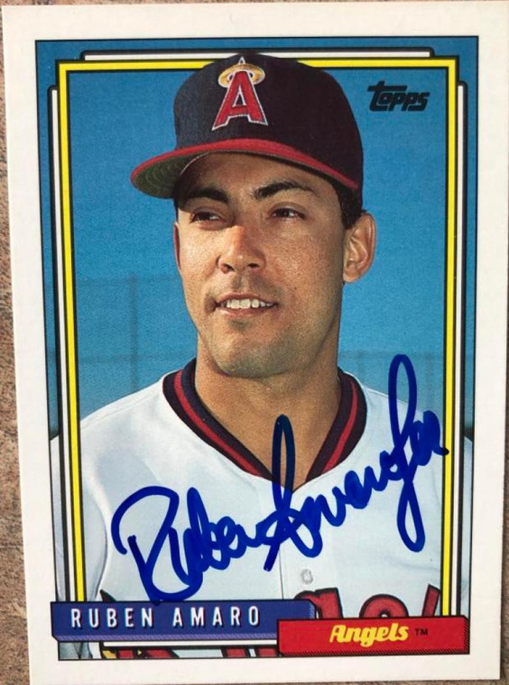 SOLD 86951 Ruben Amaro Jr. Autographed 1992 Topps #269