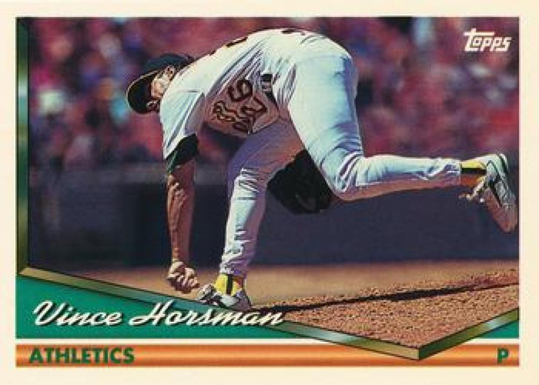 1994 Topps #436 Vince Horsman VG Oakland Athletics 