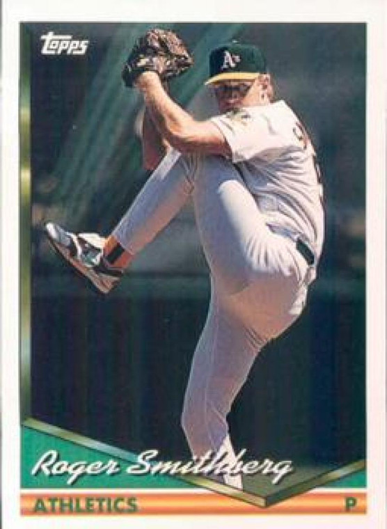 1994 Topps #652 Roger Smithberg VG Oakland Athletics 