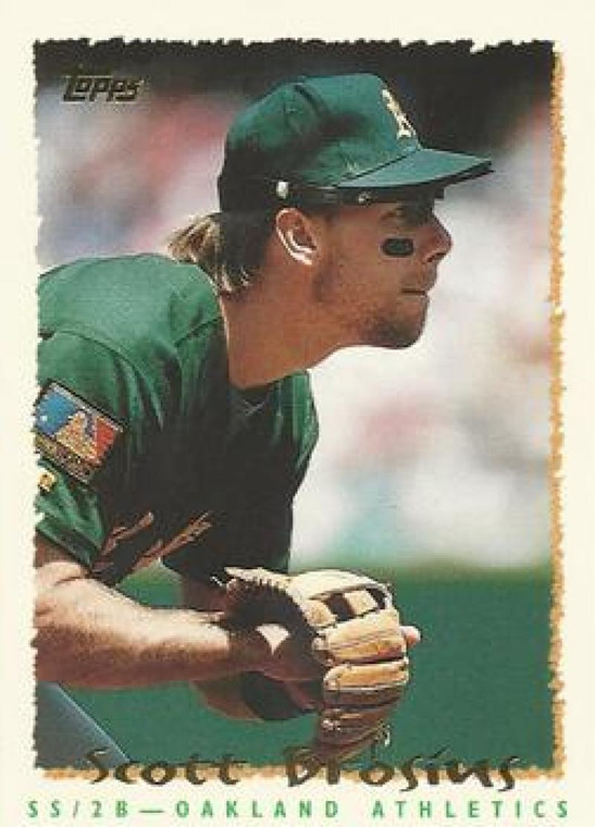 1995 Topps #102 Scott Brosius VG  Oakland Athletics 