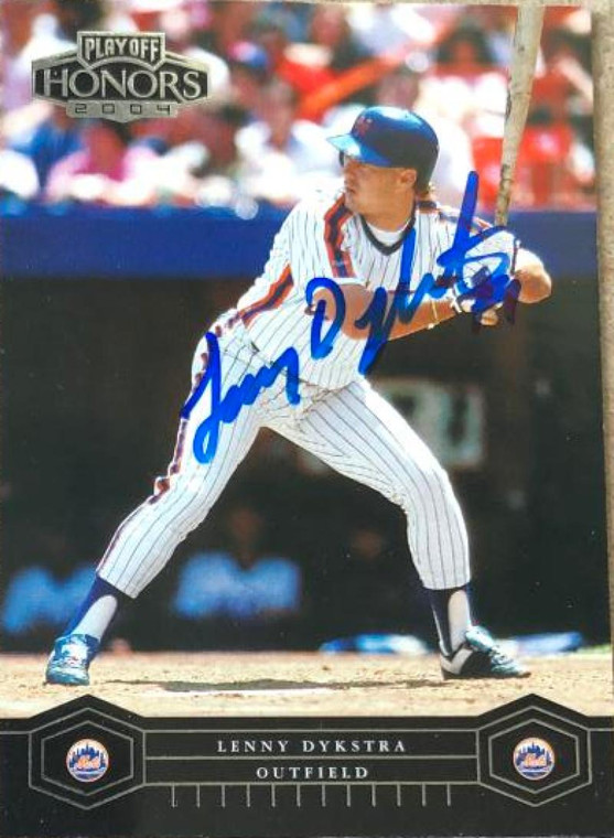 Lenny Dykstra Autographed 2004 Playoff Honros #125