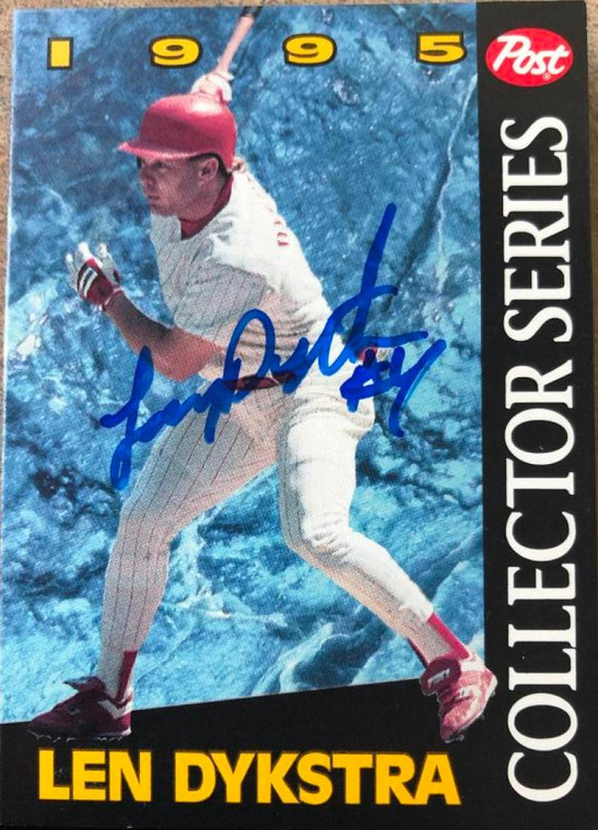 Lenny Dykstra Autographed 1995 Post Cereal #15 ID: 86989