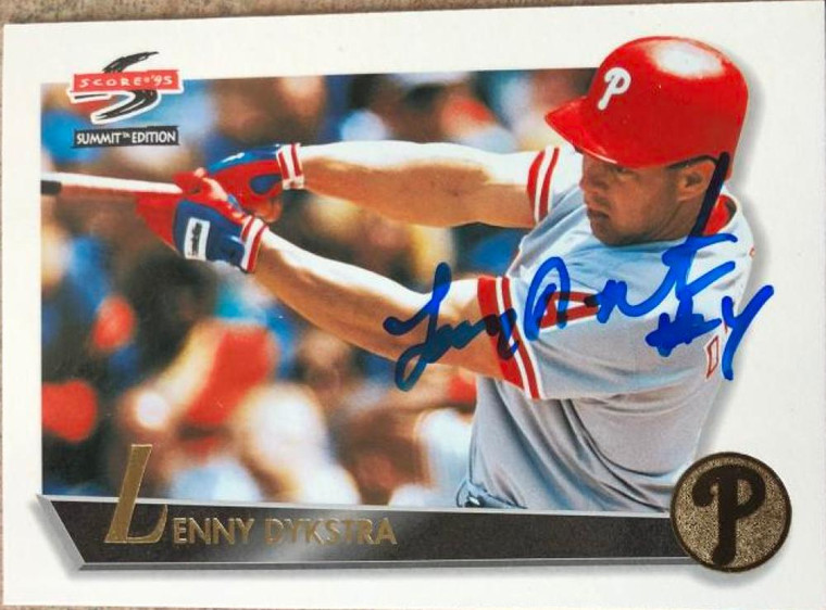 Lenny Dykstra Autographed 1995 Summit #34