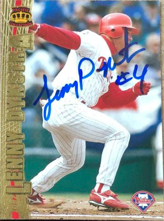 Lenny Dykstra Autographed 1997 Pacific Crown Collection #376