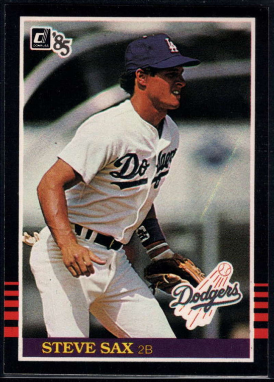 1985 Donruss #418 Steve Sax VG Los Angeles Dodgers 