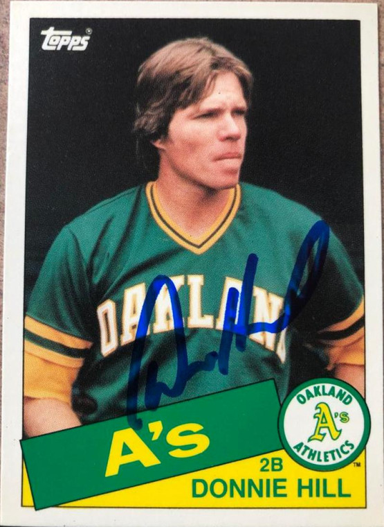 Donnie Hill Autographed 1985 Topps Traded #54T