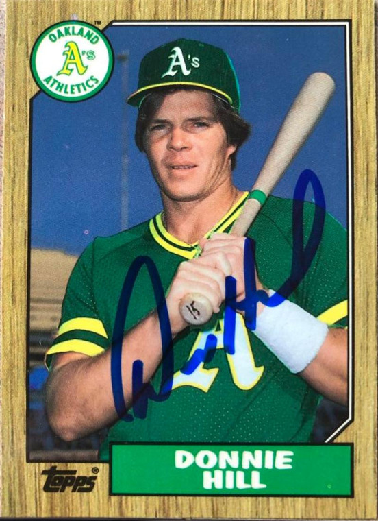 Donnie Hill Autographed 1987 Topps Tiffany #339