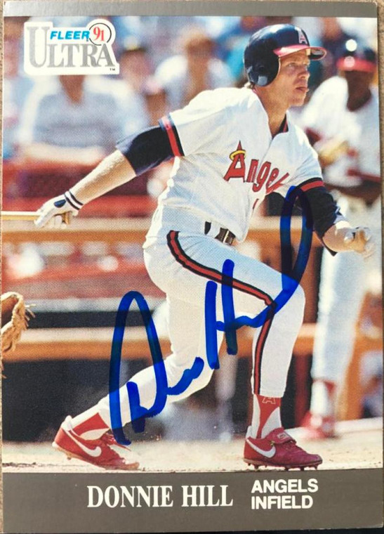 Donnie Hill Autographed 1991 Fleer Ultra #46