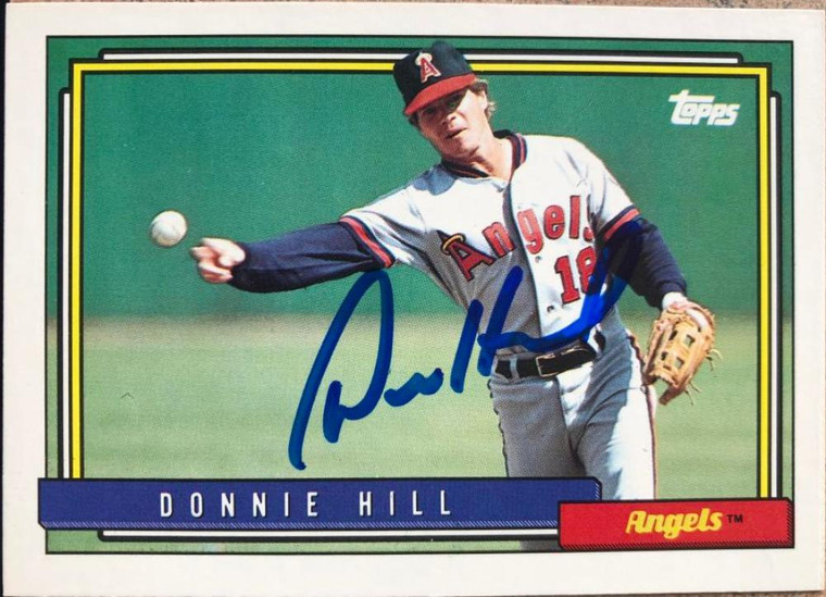Donnie Hill Autographed 1992 Topps #731