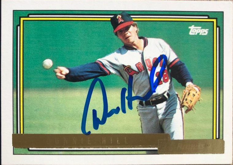 Donnie Hill Autographed 1992 Topps Gold #731