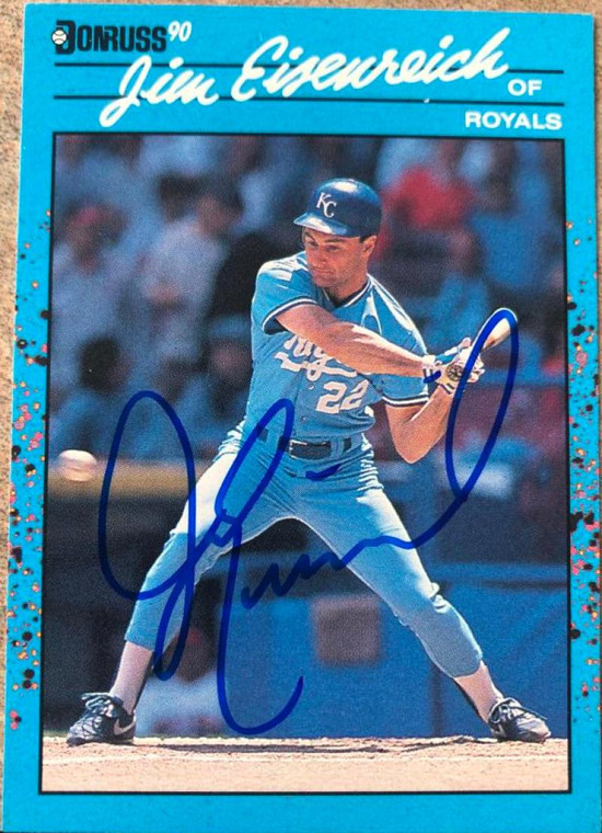 Jim Eisenreich Autographed 1990 Donruss Best of the AL #120