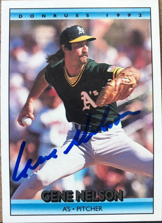 Gene Nelson Autographed 1992 Donruss #696