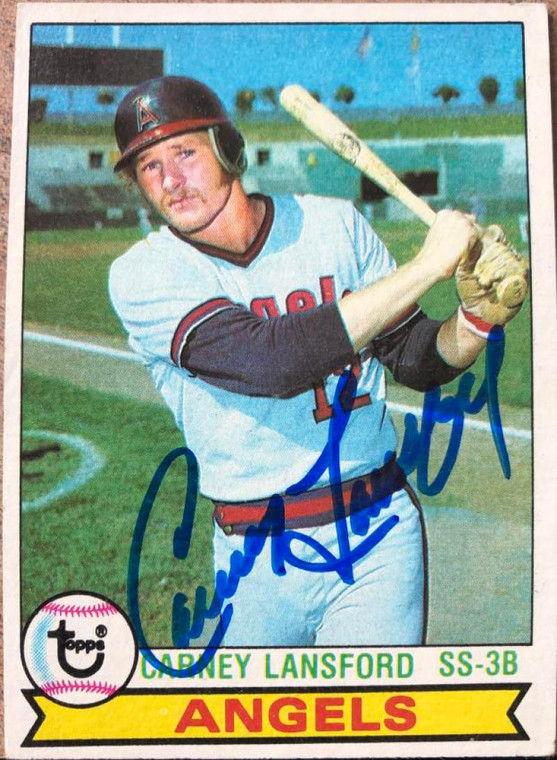 Carney Lansford Autographed 1979 Topps #212 Rookie Card