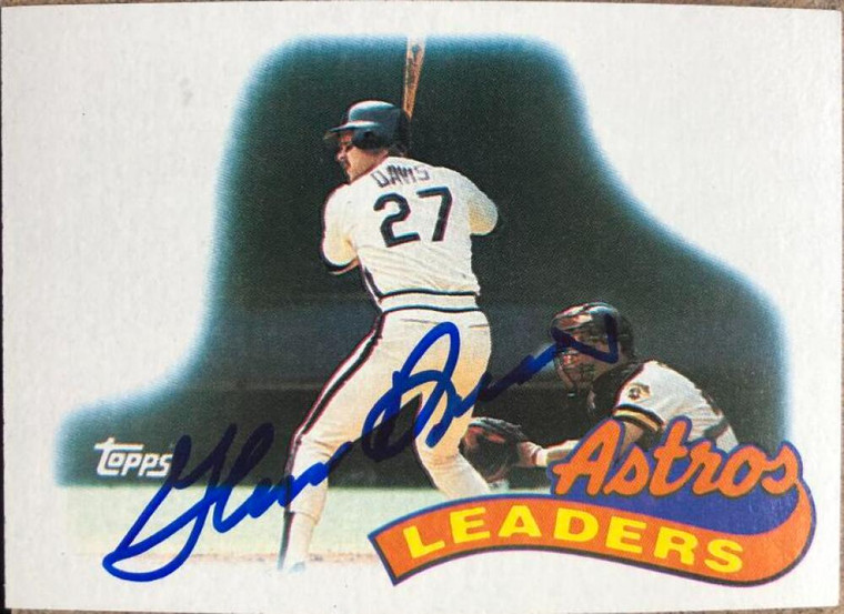 Glenn Davis Autographed 1989 Topps #579 Houston Astros Card