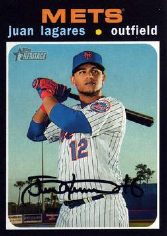 2020 Topps Heritage #208 Juan Lagares NM-MT New York Mets 