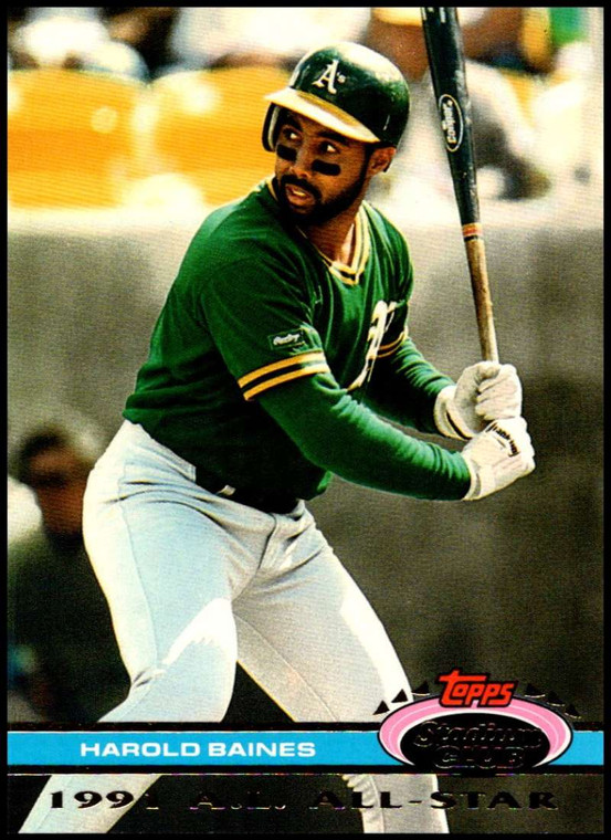 1992 Stadium Club Dome #10 Harold Baines VG Oakland Athletics 