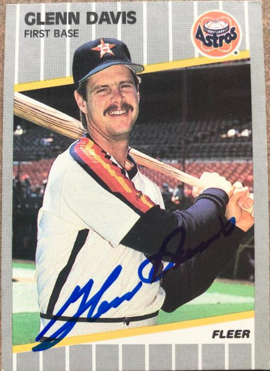 Glenn Davis Autographed 1989 Fleer #355