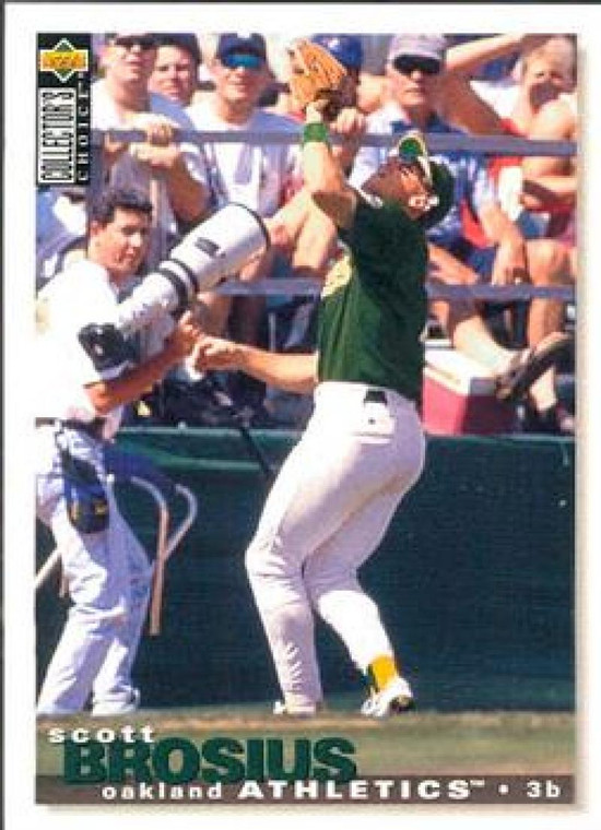 1995 Collector's Choice #126 Scott Brosius VG Oakland Athletics 