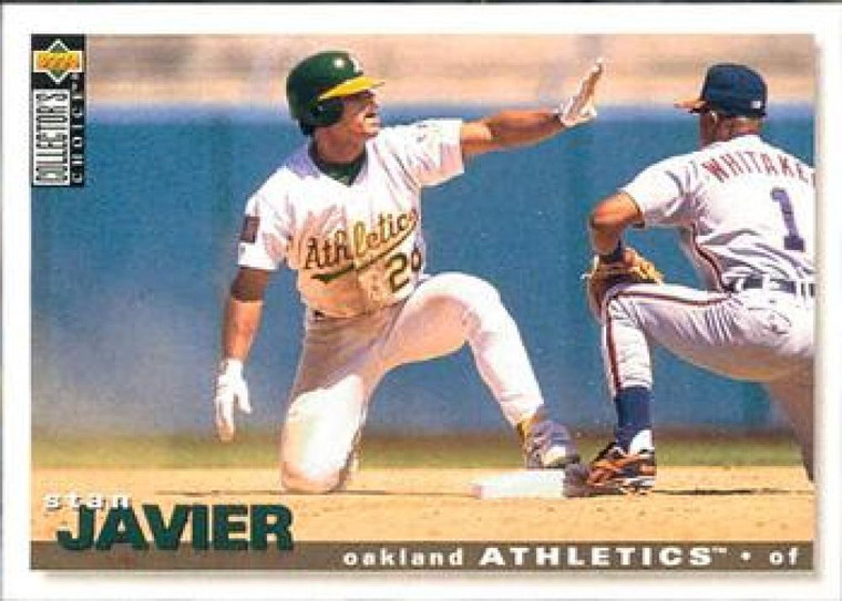 1995 Collector's Choice #129 Stan Javier VG Oakland Athletics 