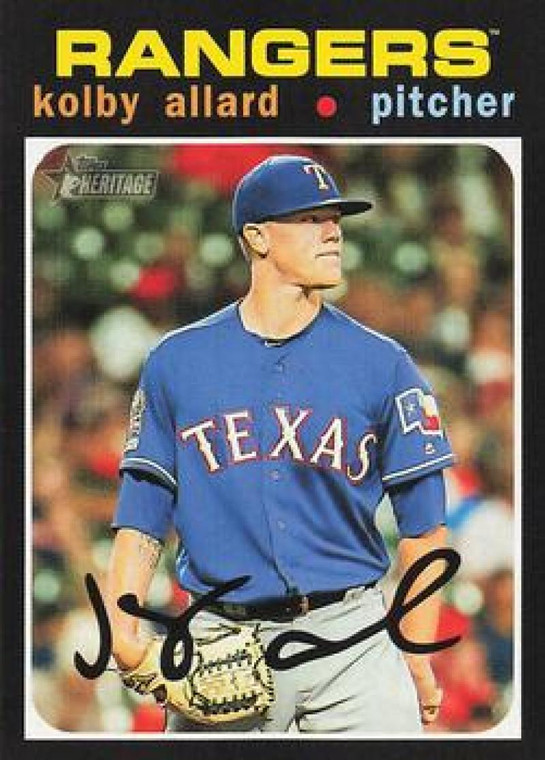 2020 Topps Heritage #307 Kolby Allard NM-MT Texas Rangers 