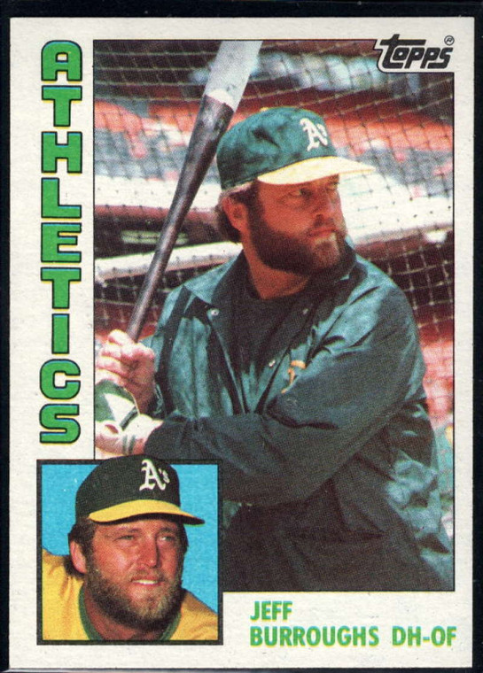 1984 Topps #354 Jeff Burroughs VG Oakland Athletics 