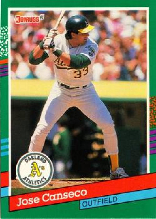 1991 Donruss #536 Jose Canseco VG Oakland Athletics 