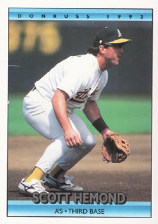 1992 Donruss #637 Scott Hemond VG Oakland Athletics 