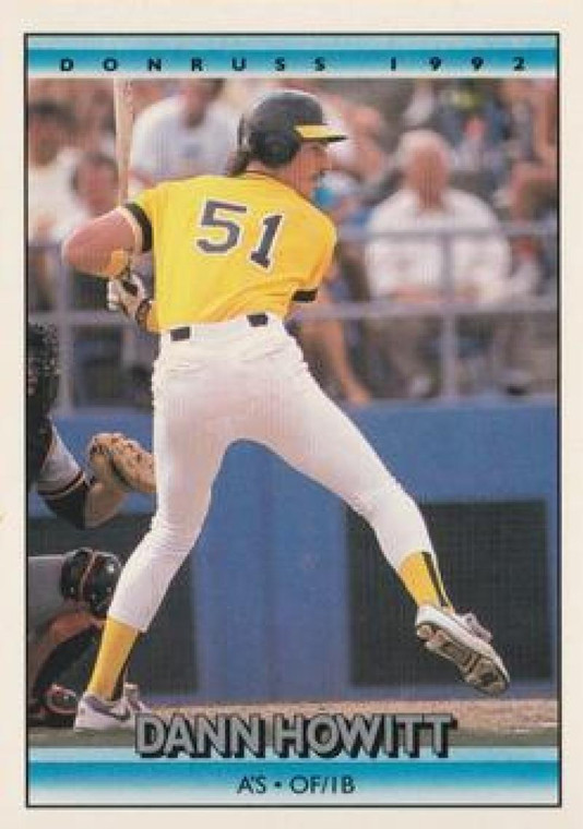 1992 Donruss #751 Dann Howitt VG Oakland Athletics 