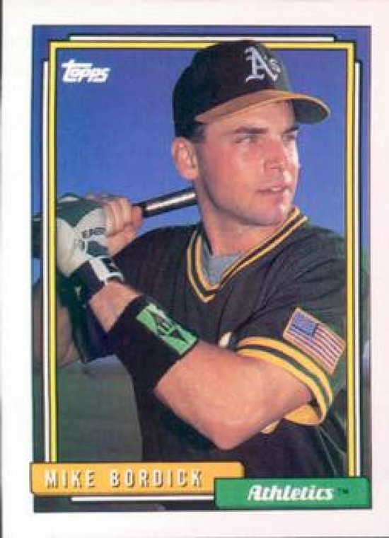 1992 Topps #317 Mike Bordick VG Oakland Athletics 