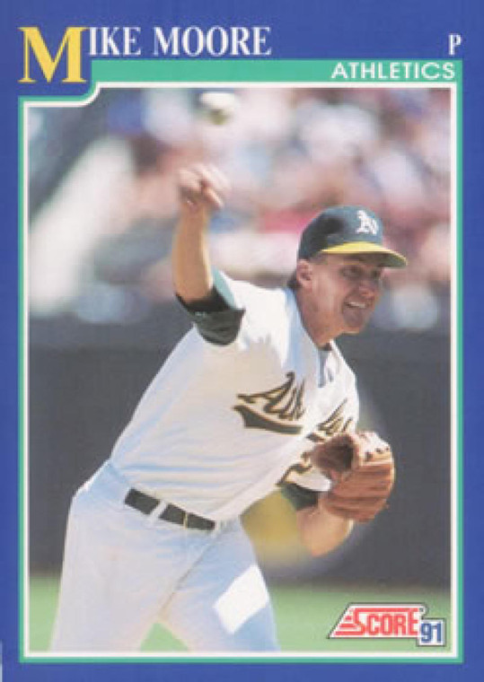 1991 Score #516 Mike Moore VG Oakland Athletics 